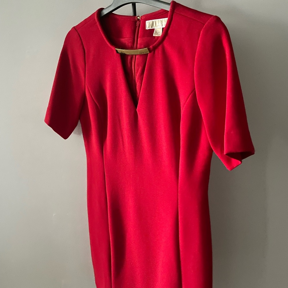 Red cocktail dress Micheal Kors